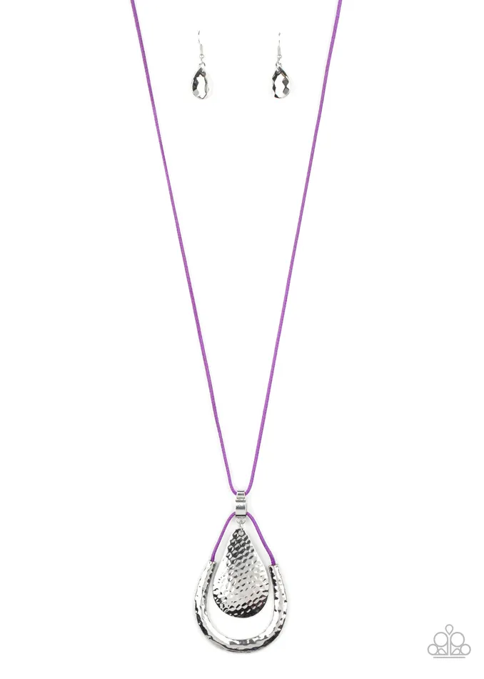 Necklaces Paparazzi Accessories Texture Trekker Purple Leather Cord Silver Pendant Necklace Paparazzi Necklaces Paparazzi Accessories Texture Trekker Purple Leather Cord Silver Pendant Necklace Paparazzi