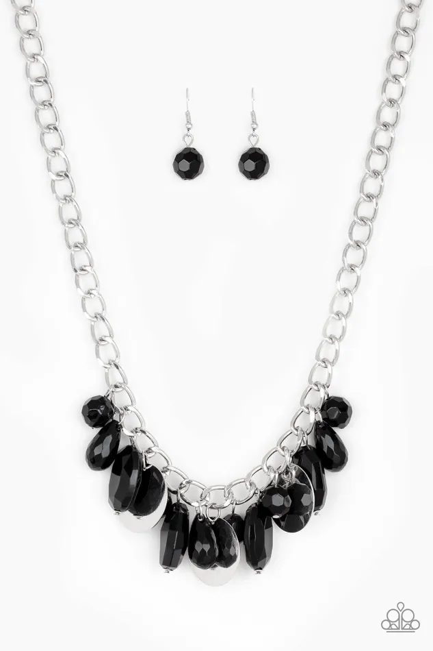 Necklaces Paparazzi Accessories Treasure Shore Black Bead Silver Disc Necklace Paparazzi Necklaces Paparazzi Accessories Treasure Shore Black Bead Silver Disc Necklace Paparazzi
