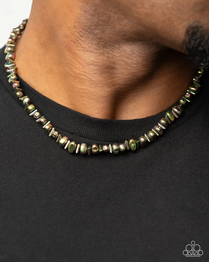 Necklaces Paparazzi Accessories Urban Union Multi Oil Spill Bead Urban Necklace Paparazzi