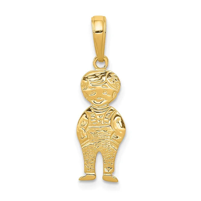 Necklaces Qgold 10k Yellow Gold 8 mm Boy with Hands in Pocket Pendant 062 grams Necklaces Qgold 10k Yellow Gold 8 mm Boy with Hands in Pocket Pendant 062 grams