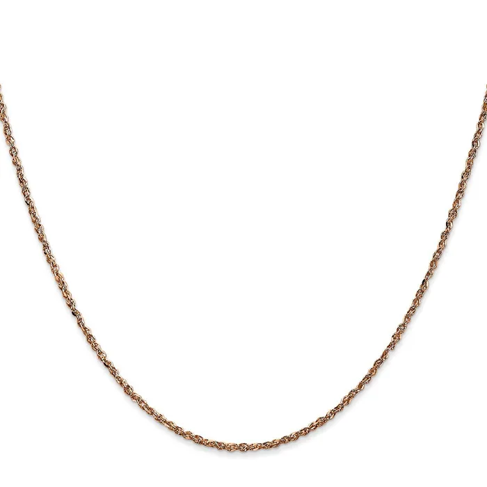 Necklaces Qgold 14K Rose Gold 17mm Ropa Chain 231 grams Necklaces Qgold 14K Rose Gold 17mm Ropa Chain 231 grams