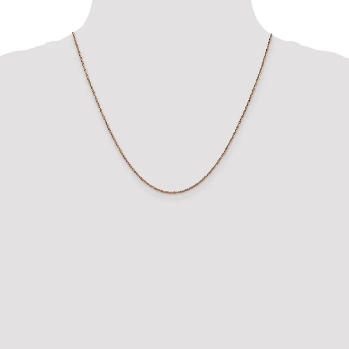 Necklaces Qgold 14K Rose Gold 17mm Ropa Chain 231 grams Necklaces Qgold 14K Rose Gold 17mm Ropa Chain 231 grams