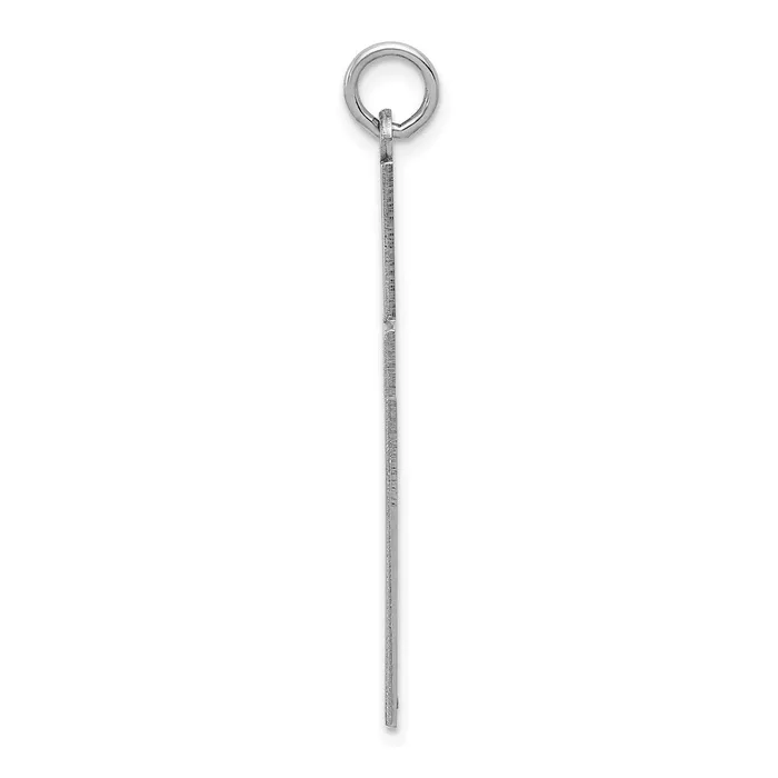 Necklaces Qgold 14k White Gold 22 mm Laser Designed Cross Pendant 166 grams