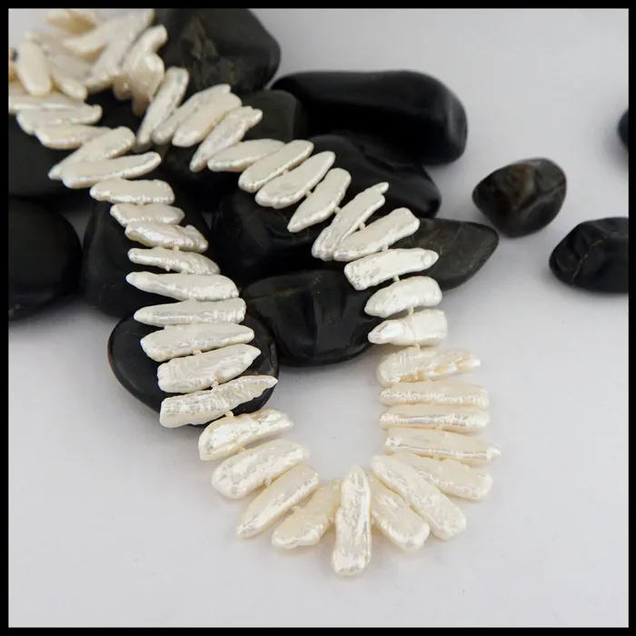 Necklaces Tom Carter Biwa Pearl Necklace