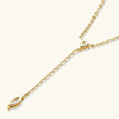 Necklaces Trendsi Moissanite 925 Sterling Silver Necklace Necklaces Trendsi Moissanite 925 Sterling Silver Necklace