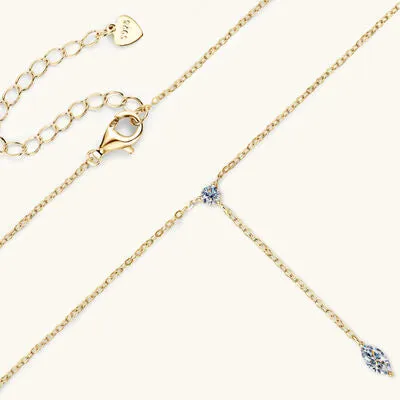 Necklaces Trendsi Moissanite 925 Sterling Silver Necklace Necklaces Trendsi Moissanite 925 Sterling Silver Necklace