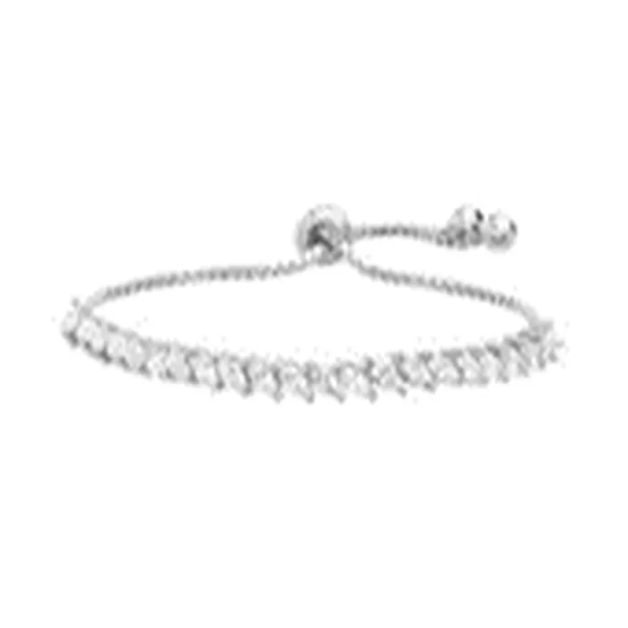 Noblepack CA Bracelets Silver Marquise CZ Tennis Bracelet