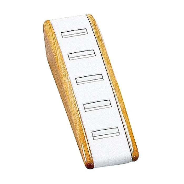 Noblepack CA Leatherette Wooden 5 Ring Display Rings