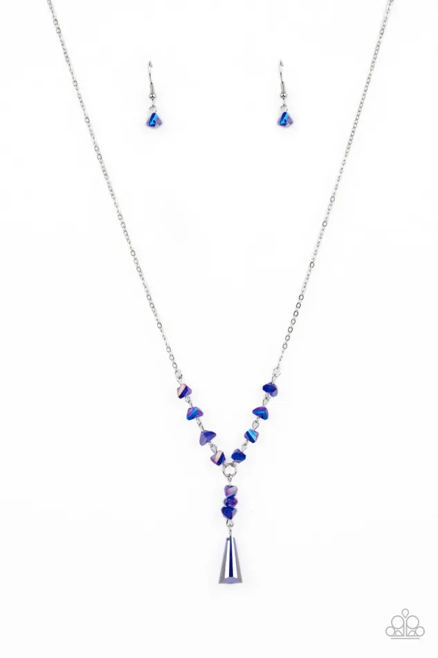 Olympian Oracle Blue Iridescent Silver Y Necklace Paparazzi Paparazzi Accessories Necklaces Olympian Oracle Blue Iridescent Silver Y Necklace Paparazzi Paparazzi Accessories Necklaces