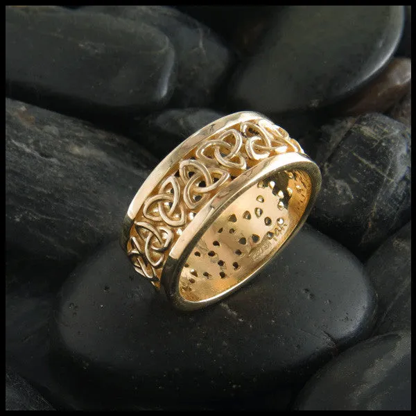 Open Triquetra Band in 14K Gold Walker Metalsmiths Rings