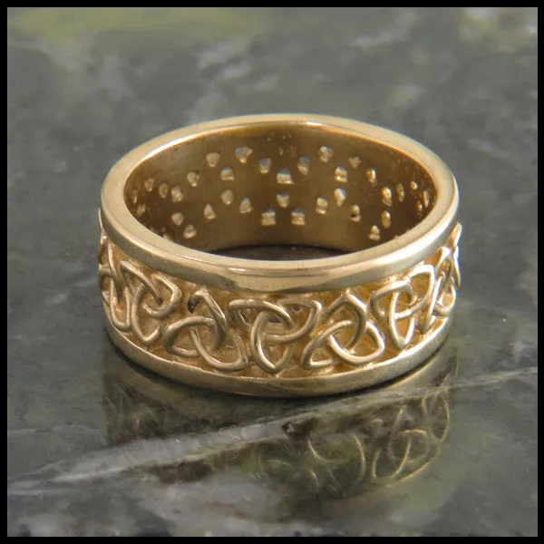 Open Triquetra Band in 14K Gold Walker Metalsmiths Rings