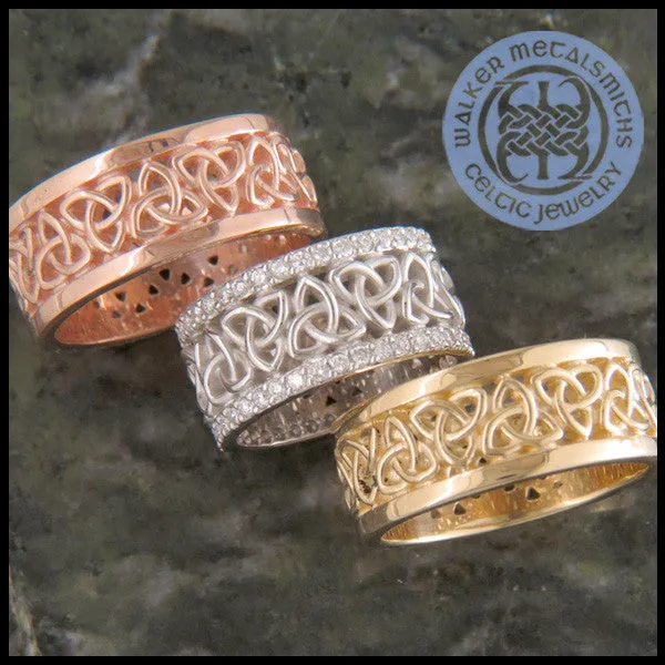 Open Triquetra Band in 14K Gold Walker Metalsmiths Rings