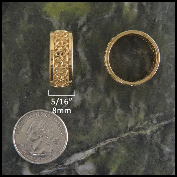 Open Triquetra Band in 14K Gold Walker Metalsmiths Rings