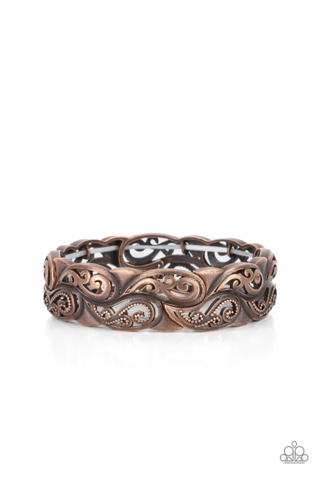 Paisley Portico Copper Paisley Pattern Stretchy Bracelet Paparazzi Paparazzi Accessories Bracelets Paisley Portico Copper Paisley Pattern Stretchy Bracelet Paparazzi Paparazzi Accessories Bracelets