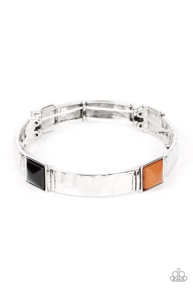 Paparazzi Accessories Bracelets Totally Terraform Multi Black Brown Red Bead Silver Stretchy Bracelet Paparazzi Paparazzi Accessories Bracelets Totally Terraform Multi Black Brown Red Bead Silver Stretchy Bracelet Paparazzi