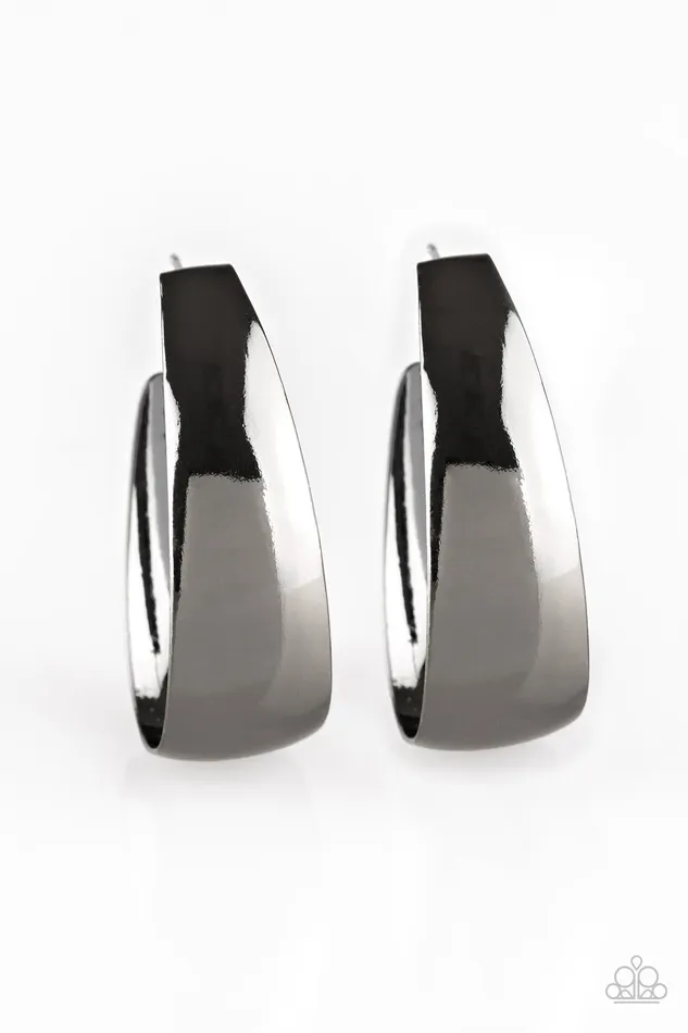 Paparazzi Accessories Earrings Gypsy Belle Paparazzi Black Gunmetal Shiny Hoop Earrings Paparazzi Accessories Earrings Gypsy Belle Paparazzi Black Gunmetal Shiny Hoop Earrings