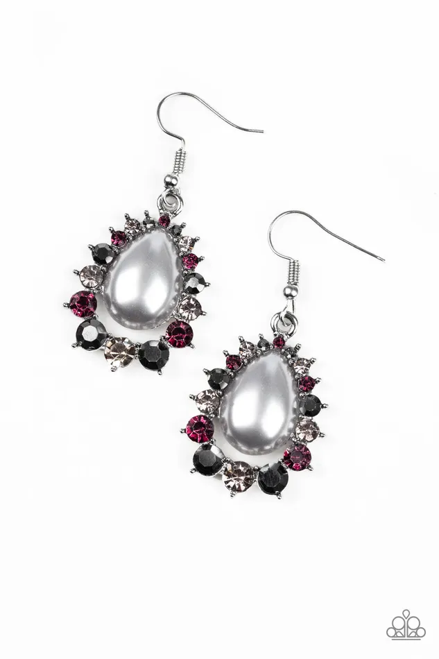 Paparazzi Accessories Earrings Regal Renewal Paparazzi Multi Smokey Purple Hematite Rhinestone Silver Teardrop Earrings Paparazzi Accessories Earrings Regal Renewal Paparazzi Multi Smokey Purple Hematite Rhinestone Silver Teardrop Earrings