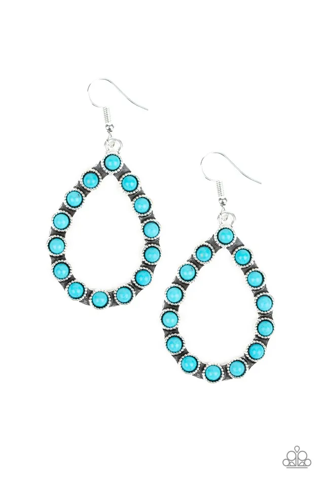 Paparazzi Accessories Earrings Sagebrush Sunsets Paparazzi Blue Turquoise Stone Bead Silver Teardrop Earrings Paparazzi Accessories Earrings Sagebrush Sunsets Paparazzi Blue Turquoise Stone Bead Silver Teardrop Earrings
