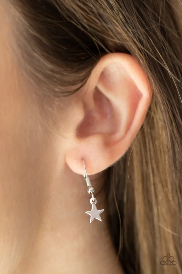 Paparazzi Accessories Necklaces Americana Girl Silver Star Chain Layered Necklace Paparazzi