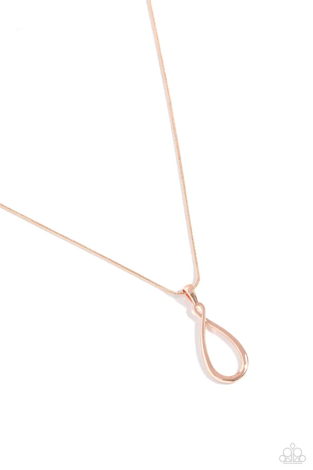 Paparazzi Accessories Necklaces Close to You Copper Shiny Teardrop Dainty Short Necklace Paparazzi Paparazzi Accessories Necklaces Close to You Copper Shiny Teardrop Dainty Short Necklace Paparazzi