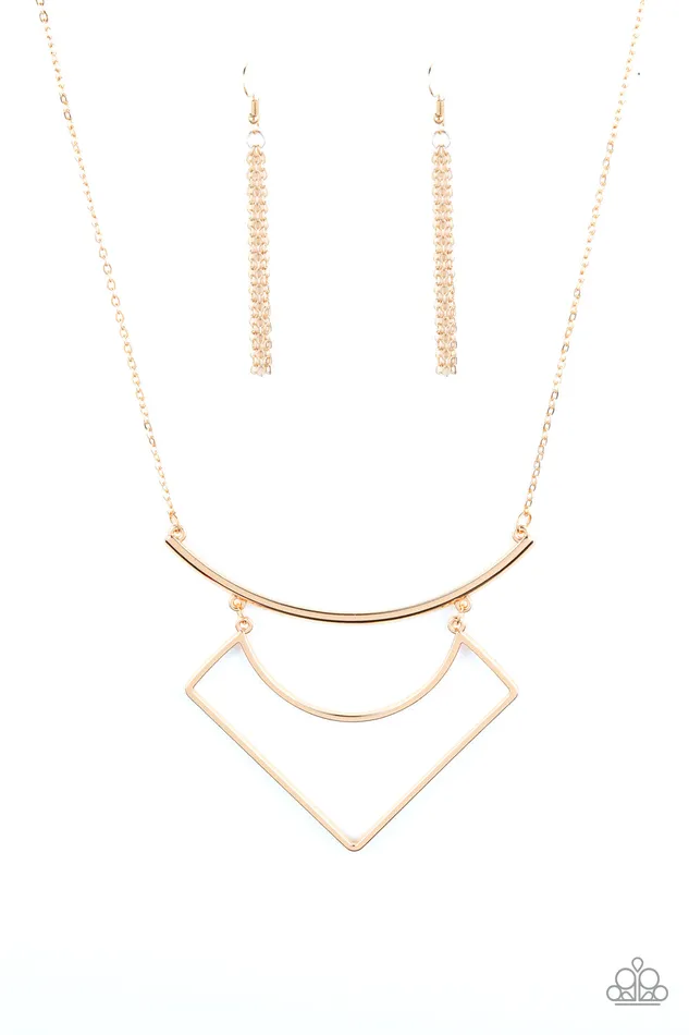 Paparazzi Accessories Necklaces Egyptian Edge Paparazzi Gold Bar Geometric Plate Necklace Paparazzi Accessories Necklaces Egyptian Edge Paparazzi Gold Bar Geometric Plate Necklace