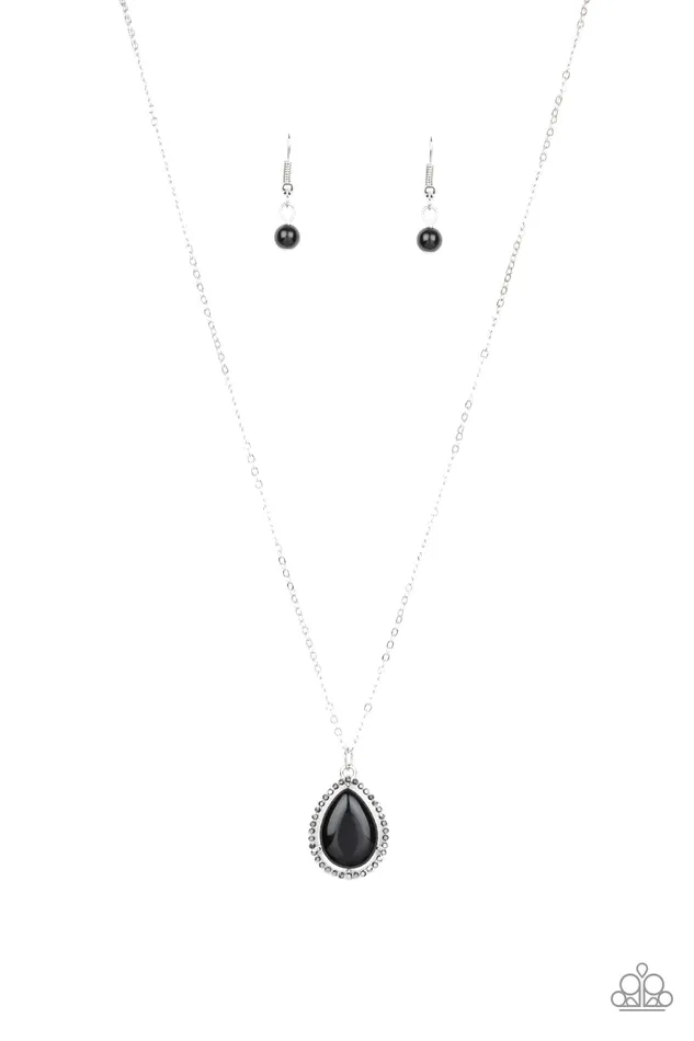 Paparazzi Accessories Necklaces In Glow Spirits Paparazzi Black Teardrop Bead Hematite Rhinestone Silver Frame Pendant Necklace Paparazzi Accessories Necklaces In Glow Spirits Paparazzi Black Teardrop Bead Hematite Rhinestone Silver Frame Pendant Necklace