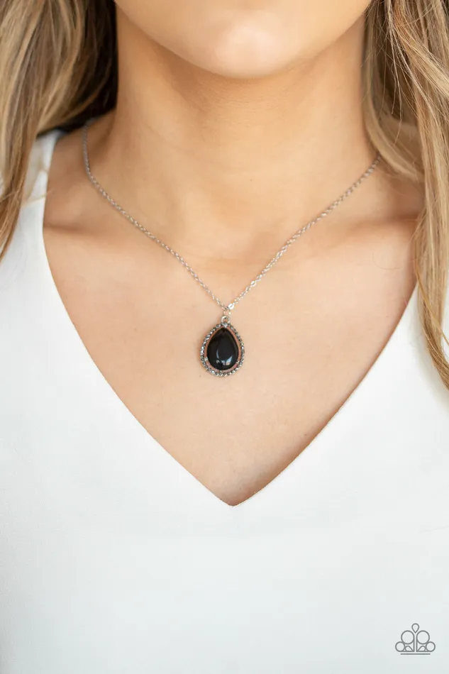 Paparazzi Accessories Necklaces In Glow Spirits Paparazzi Black Teardrop Bead Hematite Rhinestone Silver Frame Pendant Necklace Paparazzi Accessories Necklaces In Glow Spirits Paparazzi Black Teardrop Bead Hematite Rhinestone Silver Frame Pendant Necklace