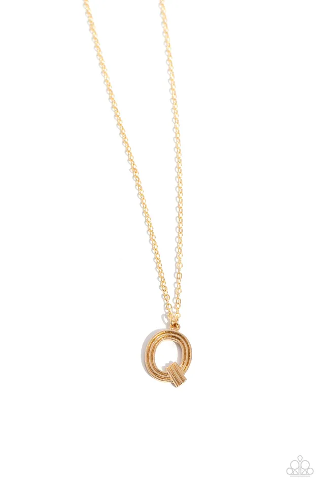 Paparazzi Accessories Necklaces Leave Your Initials Gold Q Letter Alphabet Short Necklace Paparazzi Paparazzi Accessories Necklaces Leave Your Initials Gold Q Letter Alphabet Short Necklace Paparazzi