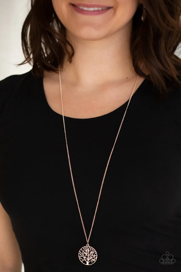 Paparazzi Accessories Necklaces Save the Trees Paparazzi Rose Gold Tree Filigree Pendant Necklace Paparazzi Accessories Necklaces Save the Trees Paparazzi Rose Gold Tree Filigree Pendant Necklace