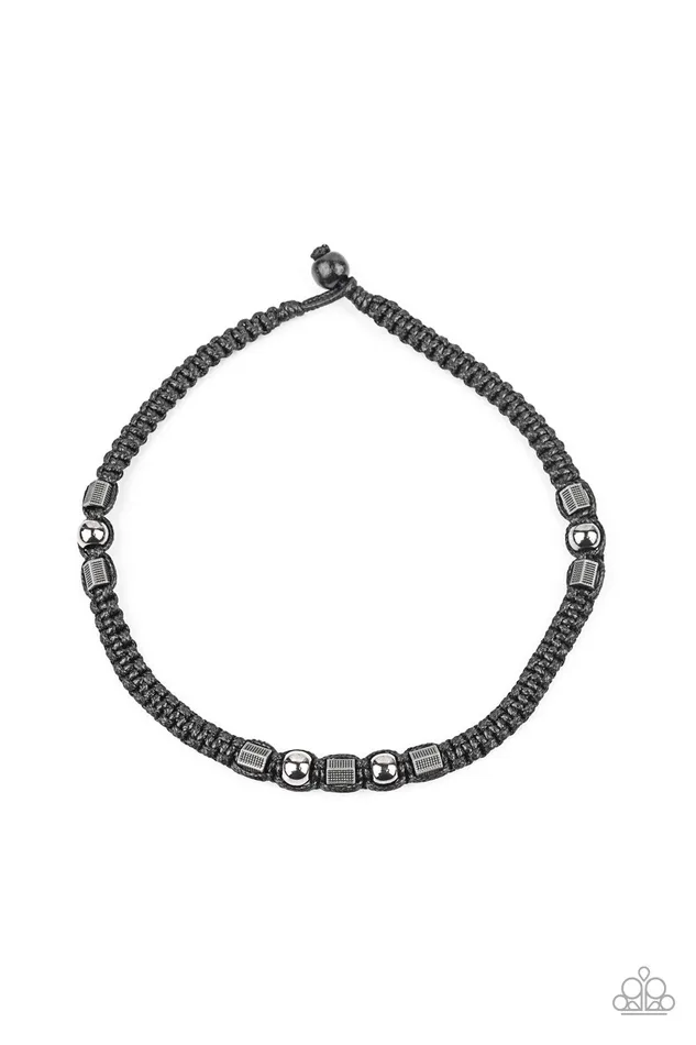 Paparazzi Accessories Necklaces Take a Trek Black Bead Gunmetal Accent Urban Necklace Paparazzi Paparazzi Accessories Necklaces Take a Trek Black Bead Gunmetal Accent Urban Necklace Paparazzi