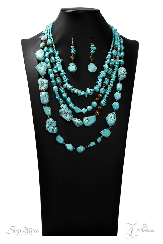 Paparazzi Accessories Necklaces The Monica Paparazzi Zi Collection 2019 Turquoise and Brown Tigers Eye Stone Bead Necklace Paparazzi Accessories Necklaces The Monica Paparazzi Zi Collection 2019 Turquoise and Brown Tigers Eye Stone Bead Necklace