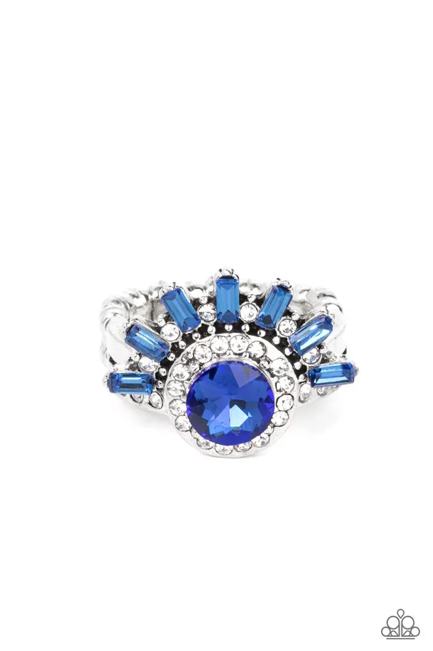 Paparazzi Accessories Ravishing Radiance Blue Rhinestone Silver Ring Paparazzi Rings Paparazzi Accessories Ravishing Radiance Blue Rhinestone Silver Ring Paparazzi Rings