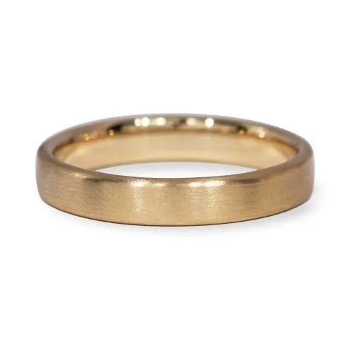 Penwarden Fine Jewellery Rings NARROW COMFORT FIT WEDDING BAND IN MATTE ROSE GOLD WITH FLAT TOP AND ROUNDED EDGES Penwarden Fine Jewellery Rings NARROW COMFORT FIT WEDDING BAND IN MATTE ROSE GOLD WITH FLAT TOP AND ROUNDED EDGES