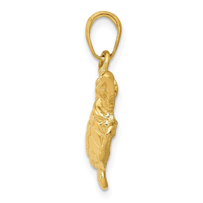 PreStyled Sets 14k Yellow Gold 198 mm Sea Turtle Pendant 198 grams Qgold PreStyled Sets 14k Yellow Gold 198 mm Sea Turtle Pendant 198 grams Qgold