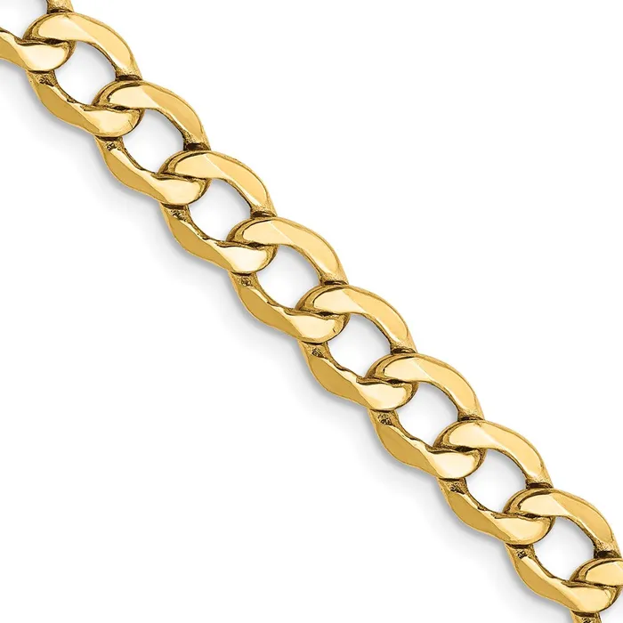 PreStyled Sets Qgold 10k Yellow Gold 525 mm SemiSolid Curb Link Chain 59 grams