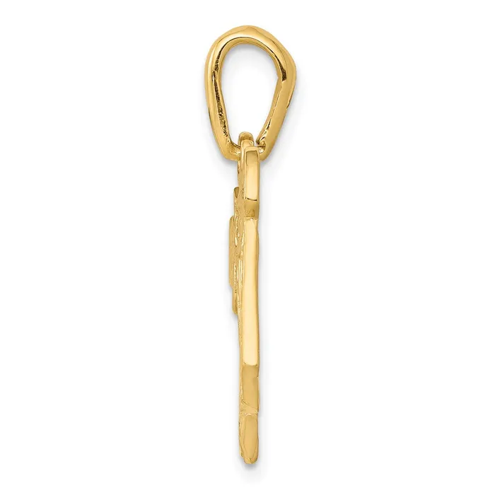 PreStyled Sets Qgold 14k Yellow Gold 19 mm Filigree Chai Pendant 12 grams PreStyled Sets Qgold 14k Yellow Gold 19 mm Filigree Chai Pendant 12 grams