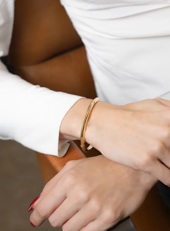 PreStyled Sets Roberto Coin Knife Edge Gold Bangle Roberto Coin