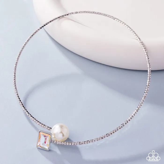 PREORDER Euphoric Elegance Multi Iridescent Gem White Pearl Silver Collar Necklace Paparazzi Life of the Party March 2025 Paparazzi Accessories Necklaces PREORDER Euphoric Elegance Multi Iridescent Gem White Pearl Silver Collar Necklace Paparazzi Life of the Party March 2025 Paparazzi Accessories Necklaces