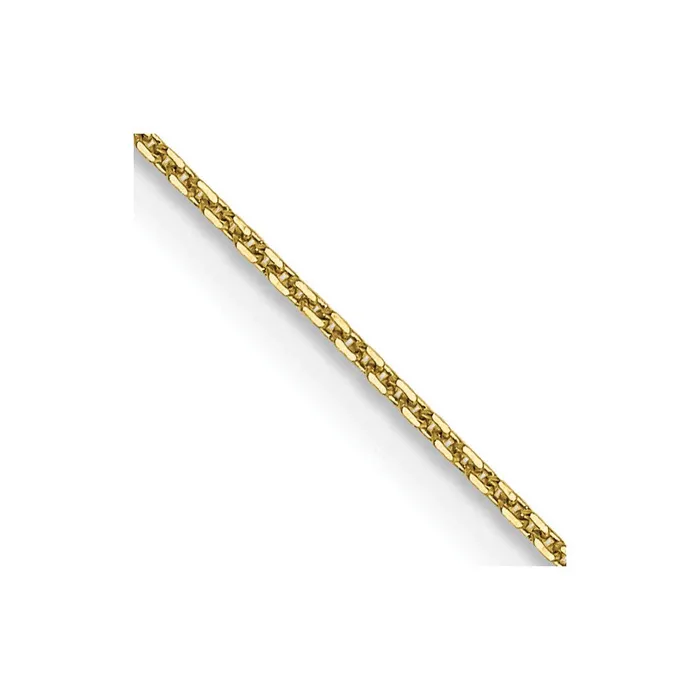 Qgold 10k Yellow Gold 08 mm DC Round Open Link Cable Chain 1 grams Rings Qgold 10k Yellow Gold 08 mm DC Round Open Link Cable Chain 1 grams Rings