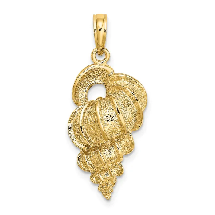 Qgold 14k Yellow Gold 1305 mm Wentletrap Shell Charm 292 grams Charm Necklaces Qgold 14k Yellow Gold 1305 mm Wentletrap Shell Charm 292 grams Charm Necklaces