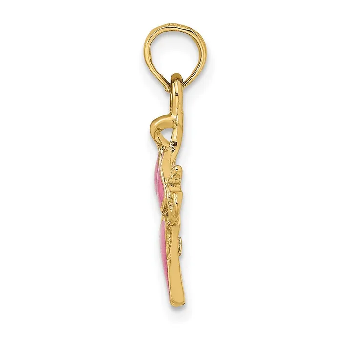 Qgold 14k Yellow Gold 14 mm PinEnameled Bikini Bathing Suit Charm 096 grams Charm Necklaces Qgold 14k Yellow Gold 14 mm PinEnameled Bikini Bathing Suit Charm 096 grams Charm Necklaces