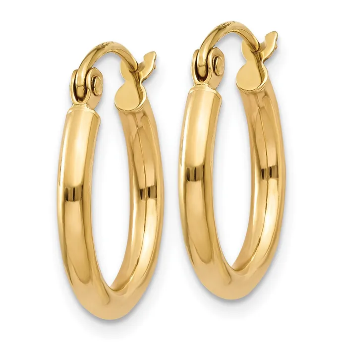 Qgold 14k Yellow Gold 15 mm Lightweight Tube Hoop Earrings 084 grams Earrings Qgold 14k Yellow Gold 15 mm Lightweight Tube Hoop Earrings 084 grams Earrings