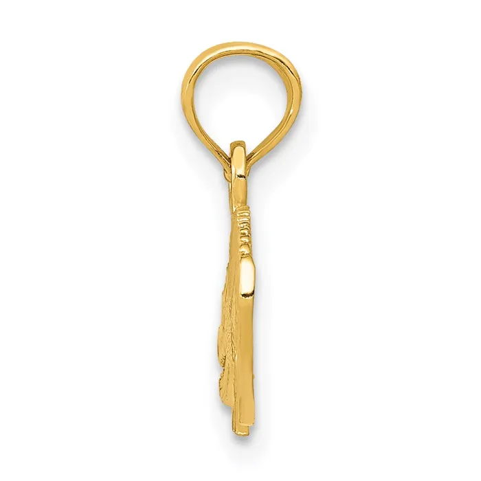 Qgold 14k Yellow Gold 225 mm Textured Alligator Pendant 084 grams PreStyled Sets Qgold 14k Yellow Gold 225 mm Textured Alligator Pendant 084 grams PreStyled Sets
