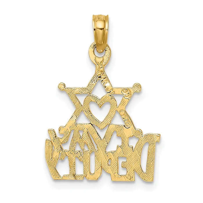 Qgold Charm Necklaces 14k Yellow Gold 161 mm I HEART MY SHERIFF Charm 078 grams Qgold Charm Necklaces 14k Yellow Gold 161 mm I HEART MY SHERIFF Charm 078 grams