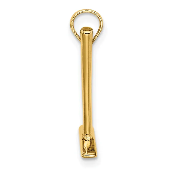 Qgold Charm Necklaces 14k Yellow Gold 95 mm r Charm 132 grams Qgold Charm Necklaces 14k Yellow Gold 95 mm r Charm 132 grams