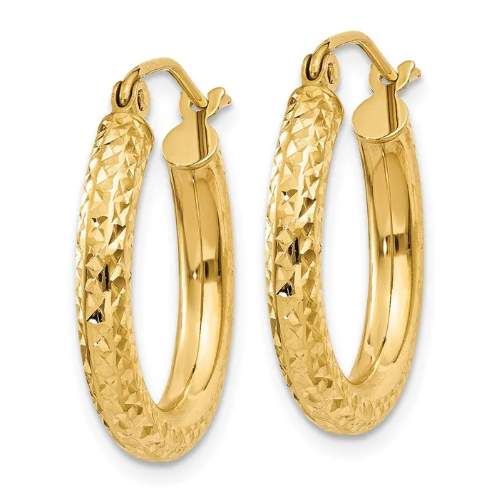 Qgold Earrings 10k Yellow Gold 1919 mm Round Hoop Earrings 116 grams Qgold Earrings 10k Yellow Gold 1919 mm Round Hoop Earrings 116 grams