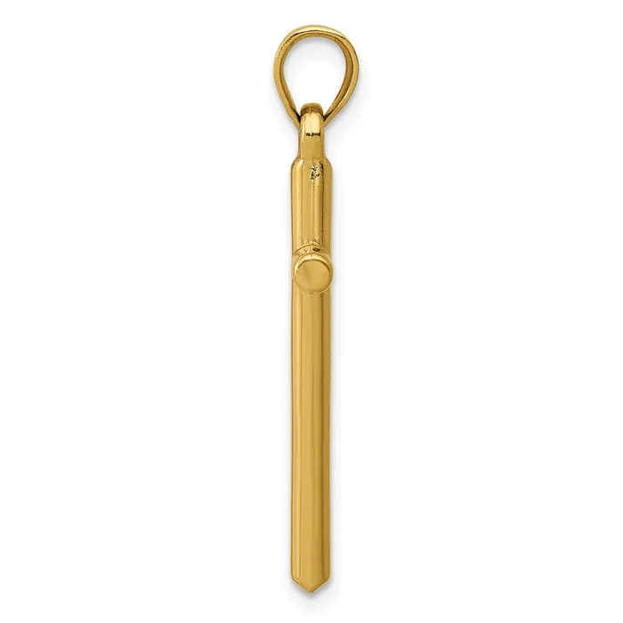 Qgold Necklaces 14k Yellow Gold 15 mm Polished Hollow Cross Pendant 064 grams Qgold Necklaces 14k Yellow Gold 15 mm Polished Hollow Cross Pendant 064 grams