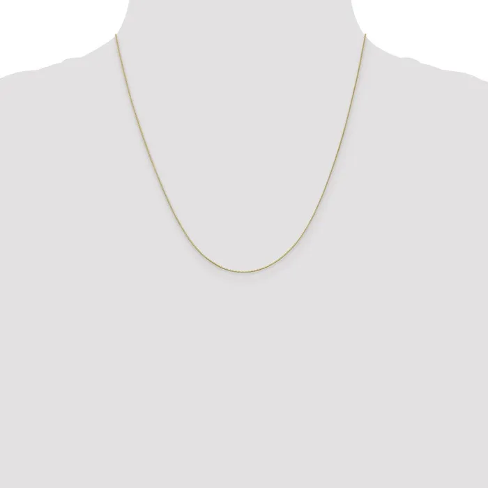 Qgold PreStyled Sets 10k Yellow Gold 05 mm Box Chain 074 grams Qgold PreStyled Sets 10k Yellow Gold 05 mm Box Chain 074 grams