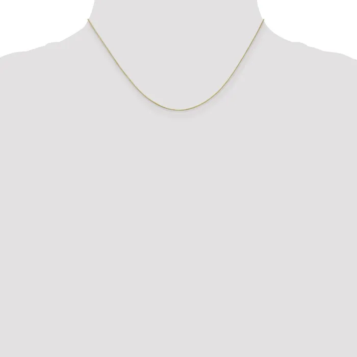 Qgold PreStyled Sets 10k Yellow Gold 05 mm Box Chain 074 grams Qgold PreStyled Sets 10k Yellow Gold 05 mm Box Chain 074 grams