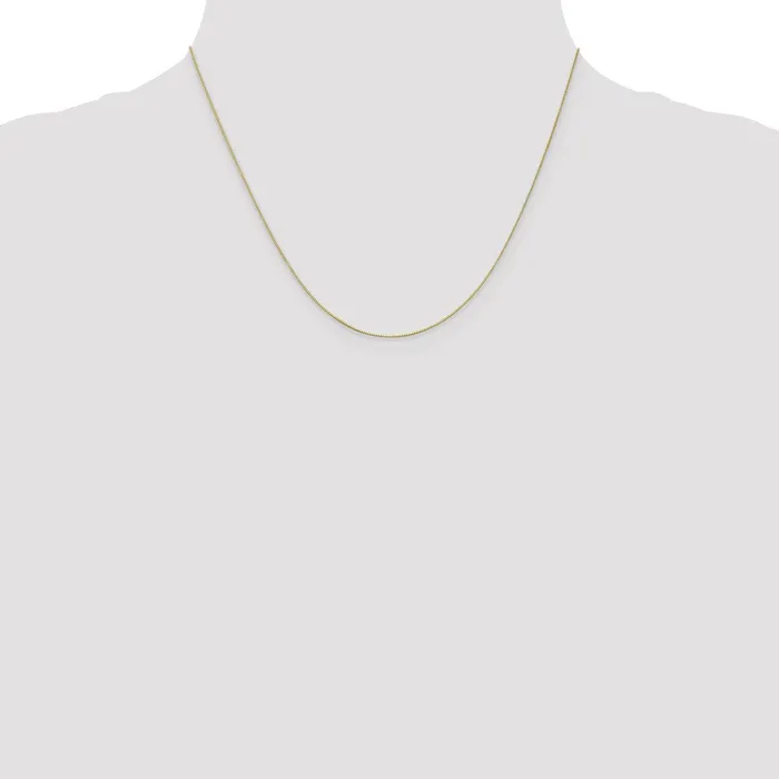 Qgold PreStyled Sets 10k Yellow Gold 05 mm Box Chain 074 grams Qgold PreStyled Sets 10k Yellow Gold 05 mm Box Chain 074 grams